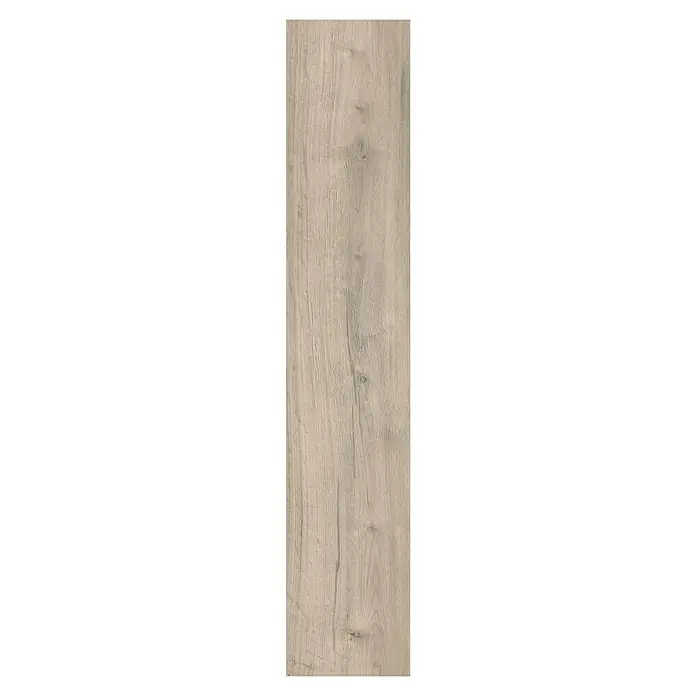 Egger Laminat NatureSense - Loja Eiche creme, Landhausdiele, 1.292 x 246 x 8 mm - Detailaufnahme eines Holzfußbodens mit Maserung in hellen Brauntönen, ideal für naturnahe Innenraumgestaltung.