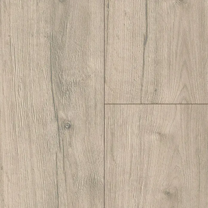 Egger Laminat NatureSense - Loja Eiche creme, Landhausdiele, 1.292 x 246 x 8 mm - Nahaufnahme von Laminatböden in hellem Holzdekor, die die Maserung und Textur des Materials hervorheben. Ideal für moderne Innenräume.