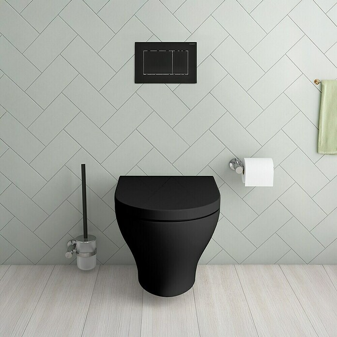 Geberit Betätigungsplatte Sigma 30 - 115.883.16.1 (Schwarz Lackiert, 2-Mengen-Spülung) | BAUHAUS