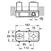 VitrA Unterputzsystem (½″) | BAUHAUS