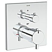 VitrA Flow Square UP-Badewannenarmatur (Ausladung Armatur: 91 mm, Chrom, Glänzend) | BAUHAUS