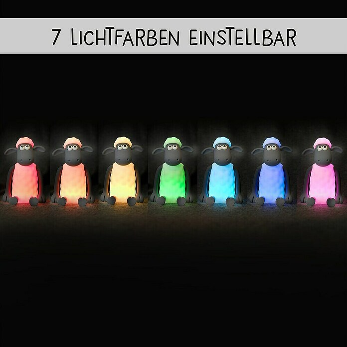MegaLight Nachtlicht Shaun das Schaf (RGBW, Akkubetrieben) | BAUHAUS