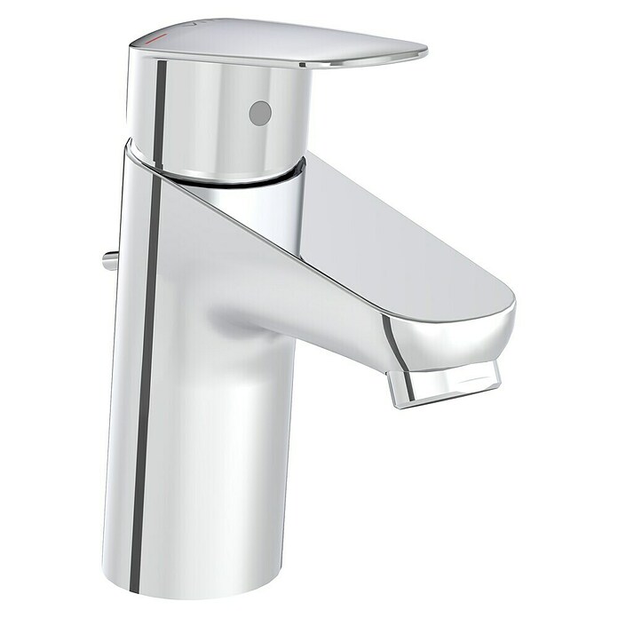 VitrA Flow Round Waschtischarmatur (Niederdruck, Chrom, Glänzend, Höhe: 15 cm, Mit Ablaufgarnitur) | BAUHAUS