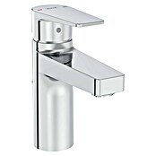 VitrA Flow Square Waschtischarmatur (Niederdruck, Chrom, Glänzend, Höhe: 15,6 cm, Mit Ablaufgarnitur) | BAUHAUS