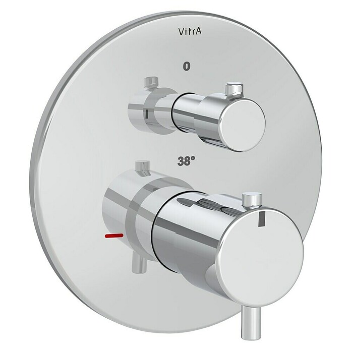 VitrA Flow Soft UP-Badewannenarmatur (Chrom, Glänzend, Ausladung Armatur: 88 mm, Inclusive Hülse) | BAUHAUS