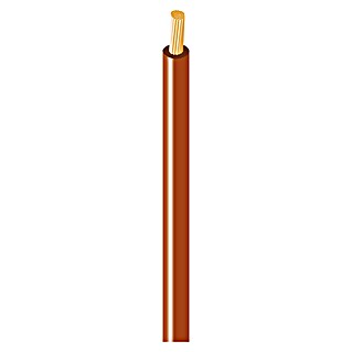 Bricable Cable eléctrico HO7Z1-K (H07Z1-K, Número de cables: 1, 2,5 mm², 200 m, Marrón)