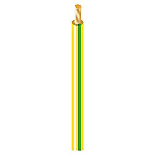 Bricable Cable eléctrico HO7Z1-K (H07Z1-K, Número de cables: 1, 2,5 mm², 200 m, Amarillo)