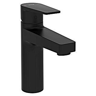 VitrA Flow Square Waschtischarmatur (Niederdruck, Schwarz, Matt, Höhe: 17,6 cm)