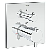VitrA Flow Square UP-Badewannenarmatur (Ausladung Armatur: 89 mm, Chrom, Glänzend) | BAUHAUS