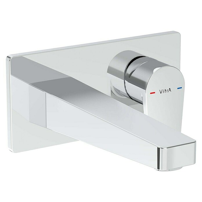 VitrA Flow Square Waschtischarmatur (Chrom, Glänzend, Ausladung Armatur: 212 mm) | BAUHAUS