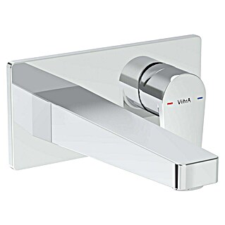 VitrA Flow Square Waschtischarmatur (Chrom, Glänzend, Ausladung Armatur: 212 mm)