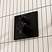 VitrA Flow Square UP-Badewannenarmatur (Ausladung Armatur: 89 mm, Schwarz, Matt) | BAUHAUS