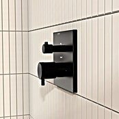 VitrA Flow Square UP-Badewannenarmatur (Ausladung Armatur: 89 mm, Schwarz, Matt) | BAUHAUS