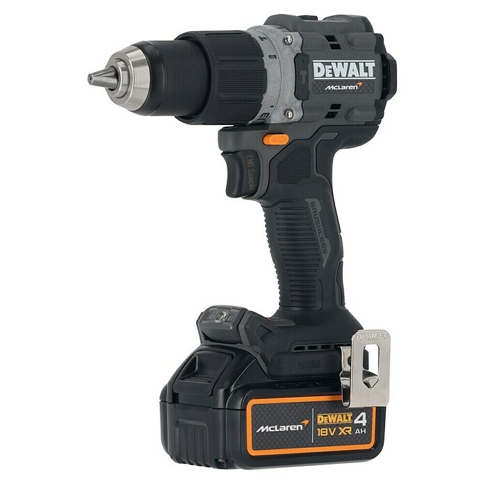 DeWalt Taladro atornillador percutor de batería McLaren DCD85MM2T (18 V, 2 baterías, 4 Ah, 90 Nm) | BAUHAUS