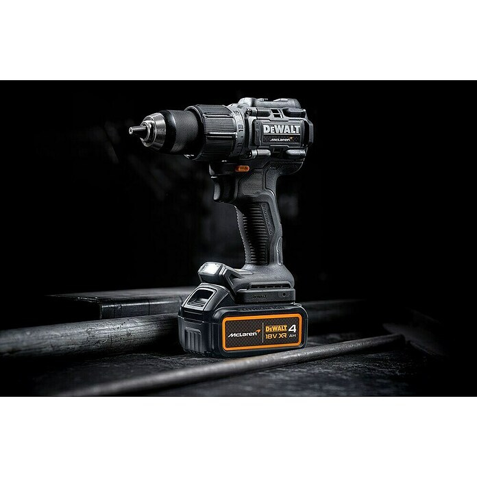 DeWalt Taladro atornillador percutor de batería McLaren DCD85MM2T (18 V, 2 baterías, 4 Ah, 90 Nm) | BAUHAUS