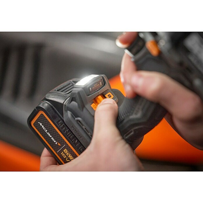 DeWalt Taladro atornillador percutor de batería McLaren DCD85MM2T (18 V, 2 baterías, 4 Ah, 90 Nm) | BAUHAUS