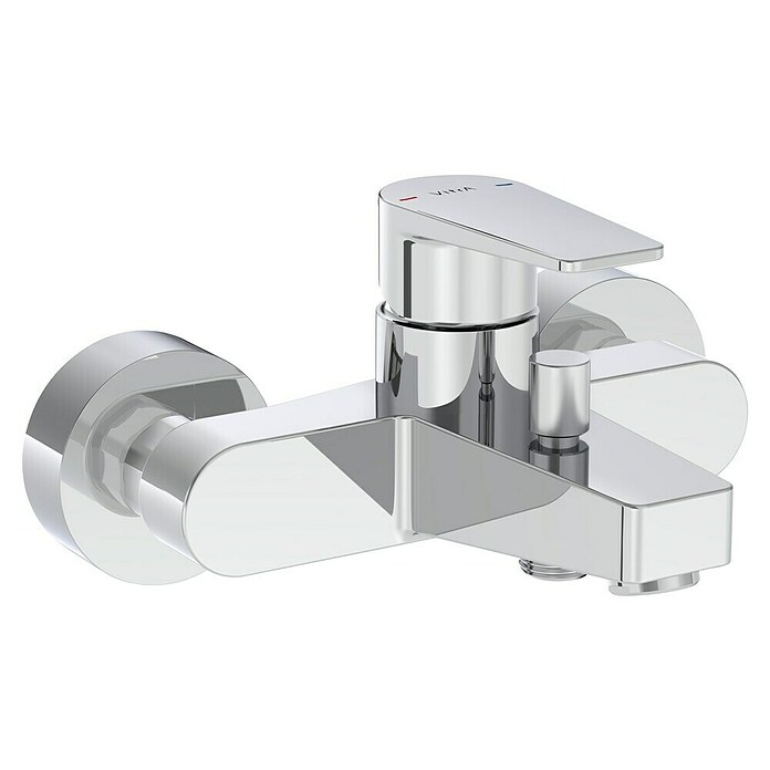 VitrA Flow Square Badewannenarmatur (Chrom, Glänzend) | BAUHAUS