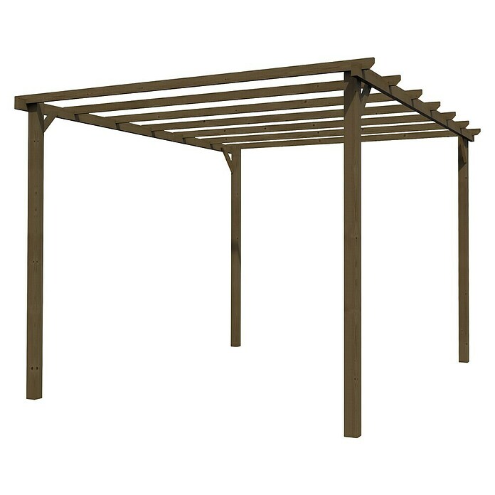 Décor et Jardin Pérgola Basic (L x An: 400 x 300 cm, Marrón) | BAUHAUS