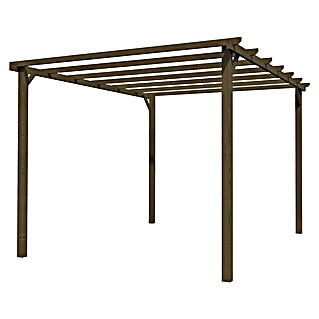 Décor et Jardin Pérgola Basic (L x An: 400 x 300 cm, Marrón)
