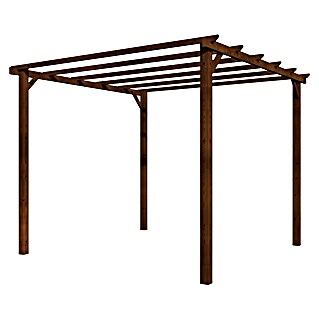 Décor et Jardin Pérgola Basic (L x An: 300 x 300 cm, Marrón)