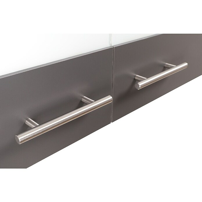Respekta Merle Küchen-Set (100 x 60 x 200 cm, Grau/Glas) | BAUHAUS