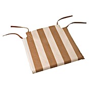 Cojín para asiento (2 ud., Arena/Blanco, L x An x Al: 40 x 40 x 3,5 cm, 70% algodón 30% poliéster) | BAUHAUS