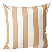 Cojín de exterior Rayas (Arena/Blanco, 50 x 50 cm, 70% acrílico 30% poliéster) | BAUHAUS