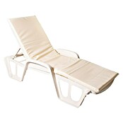 Cojín para tumbona (Crudo, L x An x Al: 190 x 60 x 5,5 cm, 70% algodón 30% poliéster) | BAUHAUS