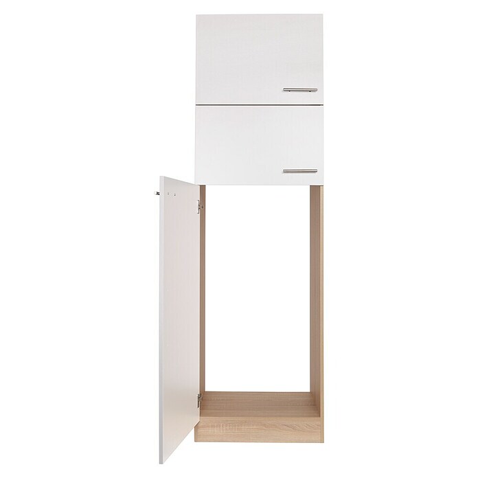 Respekta Merle Geräteumbauschrank (B x T x H: 60 x 60 x 200 cm, Weiß, Für Kühl-Gefrierkombination) | BAUHAUS