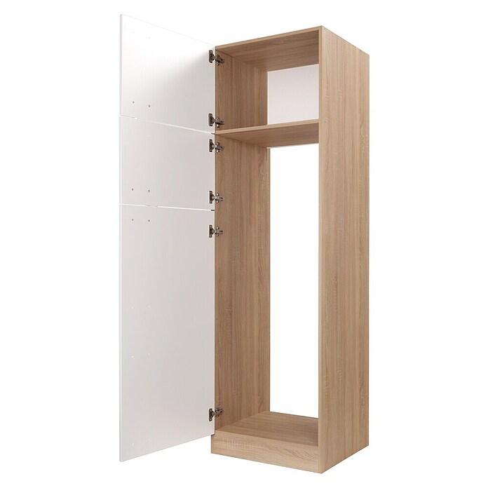 Respekta Merle Geräteumbauschrank (B x T x H: 60 x 60 x 200 cm, Weiß, Für Kühl-Gefrierkombination) | BAUHAUS