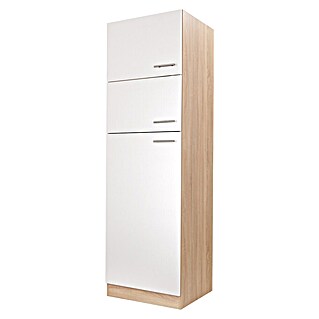 Respekta Merle Geräteumbauschrank (B x T x H: 60 x 60 x 200 cm, Weiß, Für Kühl-Gefrierkombination)