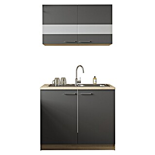 Respekta Merle Komplettspüle Typ 1 (B x T x H: 100 x 60 x 200 cm, Grau)