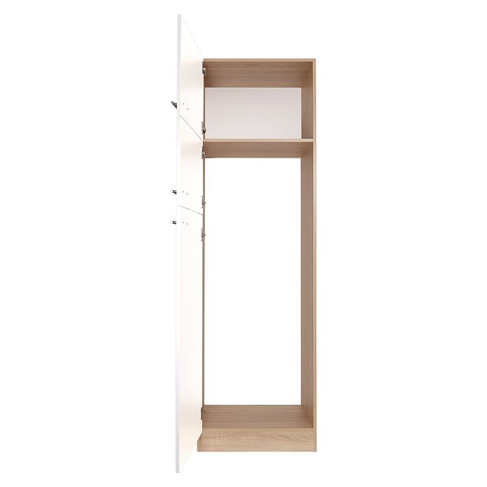 Respekta Merle Geräteumbauschrank (B x T x H: 60 x 60 x 200 cm, Weiß, Für Kühl-Gefrierkombination) | BAUHAUS