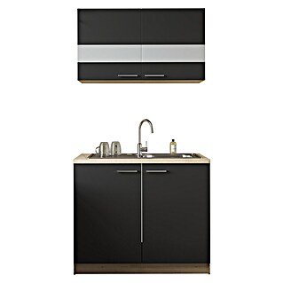 Respekta Merle Komplettspüle Typ 1 (B x T x H: 100 x 60 x 200 cm, Schwarz)