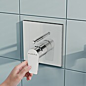 VitrA Flow Square UP-Badewannenarmatur (Ausladung Armatur: 90 mm, Chrom, Glänzend) | BAUHAUS