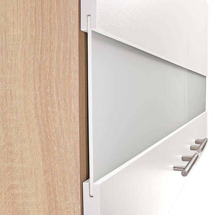 Respekta Merle Miniküche Set 3 (Breite: 100 cm, Weiß, Glaskeramikkochfeld) | BAUHAUS