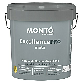 Montó Pintura para paredes y techos Excellence PRO (Blanco, Mate, 12 l)