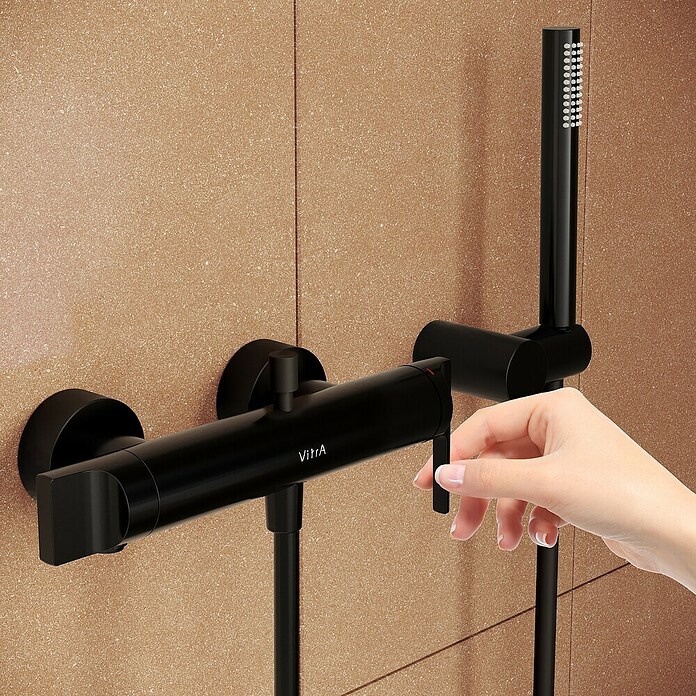 VitrA Suit Badewannenarmatur (Schwarz, Matt) | BAUHAUS