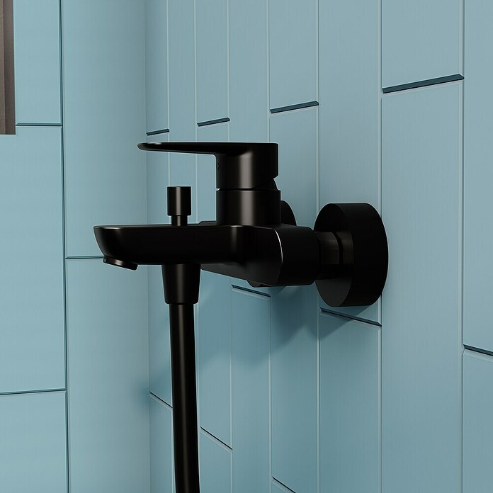 VitrA Flow Soft Badewannenarmatur (Schwarz, Matt) | BAUHAUS