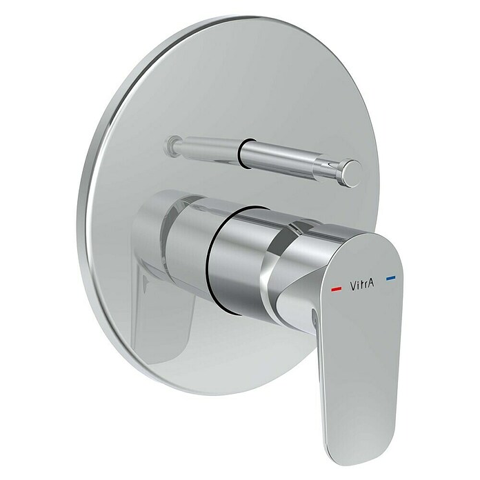 VitrA Flow Soft UP-Badewannenarmatur (Chrom, Glänzend, Ausladung Armatur: 87 mm) | BAUHAUS
