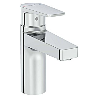 VitrA Flow Square Waschtischarmatur (Niederdruck, Chrom, Glänzend, Höhe: 15,6 cm, Ohne Ablaufgarnitur)