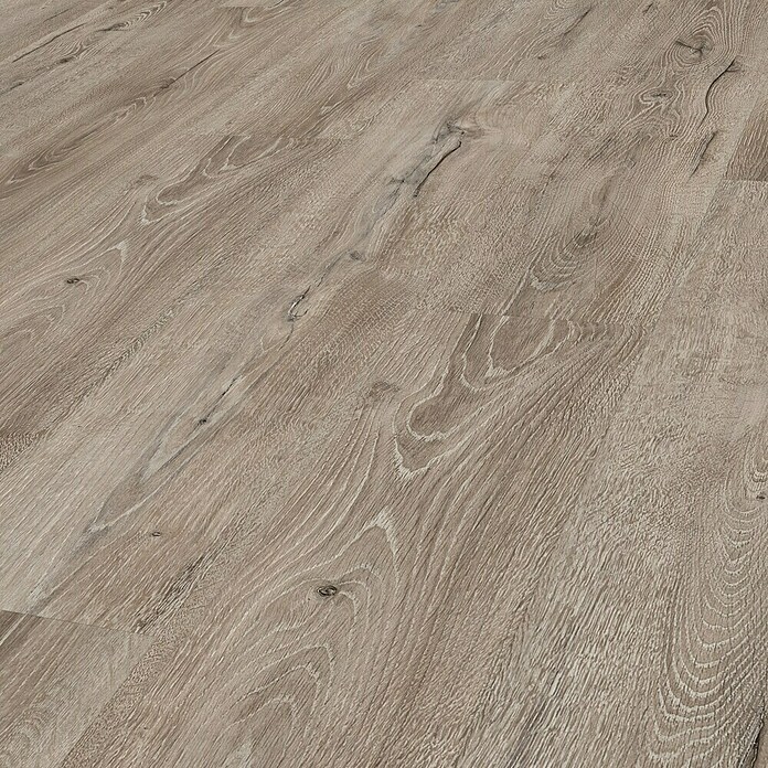 Egger Laminatmuster Aquadura (297 x 193 x 7,5 mm, Landhausdiele, Panora Eiche grau) | BAUHAUS