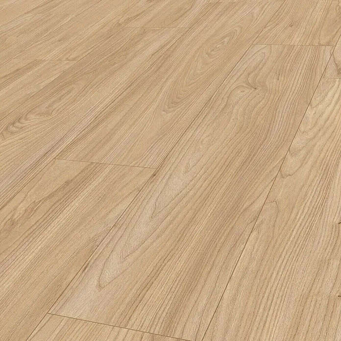 Egger Laminat NatureSense Aqua - Sheffield Akazie natur, Landhausdiele, 1.292 x 193 x 8 mm - Helle Laminatböden mit natürlicher Holzmaserung. Das Laminat sorgt für eine warme und einladende Atmosphäre im Raum.