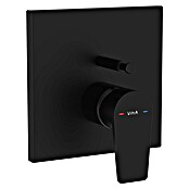VitrA Flow Square UP-Badewannenarmatur (Ausladung Armatur: 90 mm, Schwarz, Matt) | BAUHAUS