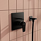 VitrA Flow Square UP-Badewannenarmatur (Ausladung Armatur: 90 mm, Schwarz, Matt) | BAUHAUS