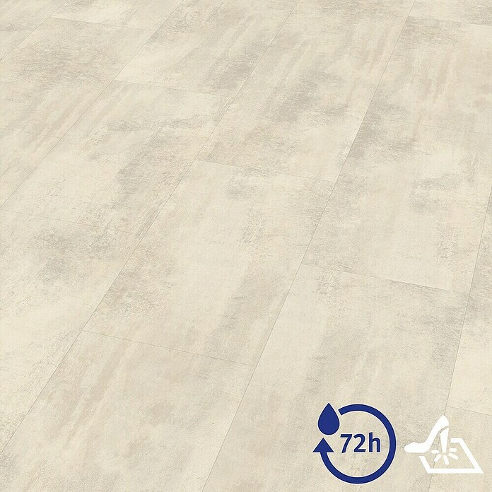 Egger Laminat Aquadura+ Chromix weiss (Chromix weiss, Fliese, 1 292 x 327 x 7,5 mm) | BAUHAUS