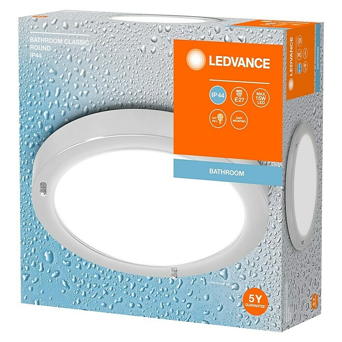 Ledvance Foco LED (Ø x Al: 31 x 8 cm, Blanco cálido, Cromo, E27) | BAUHAUS