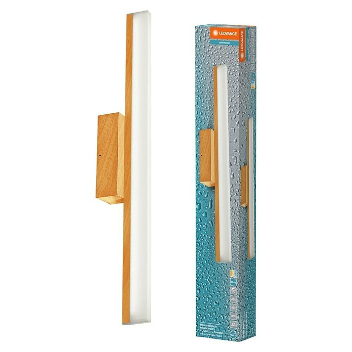 Ledvance Orbis Aplique LED para espejo (10 W, Madera, Blanco cálido) | BAUHAUS
