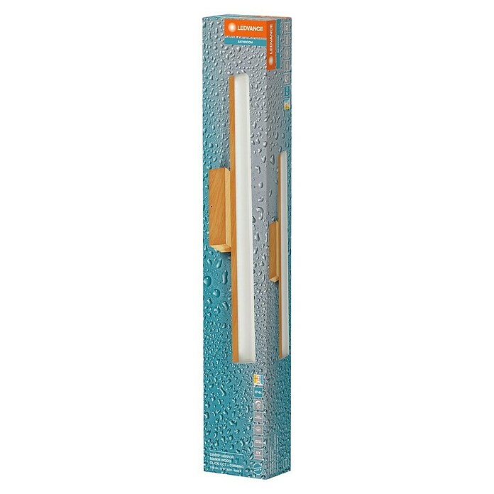 Ledvance Orbis Aplique LED para espejo (10 W, Madera, Blanco cálido) | BAUHAUS