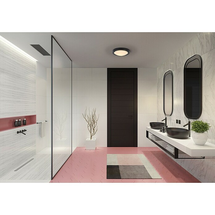 Ledvance Foco LED (Ø x Al: 31 x 8 cm, Blanco cálido, Negro, E27) | BAUHAUS